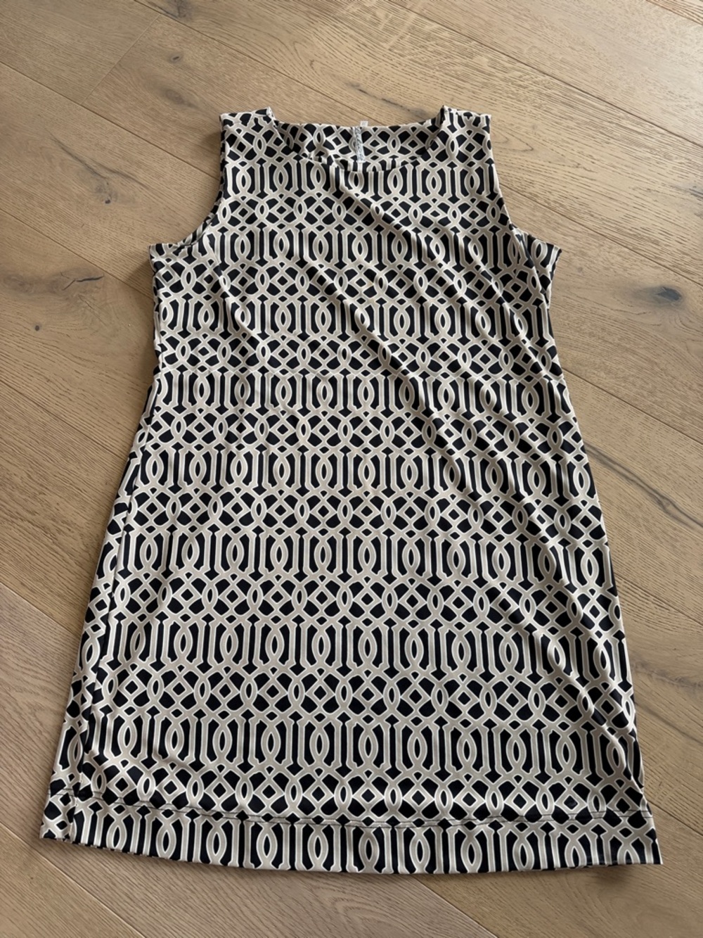 Lulu-B Shift Dress Women's XL Sleeveless Geometric Print Catalina Cloth